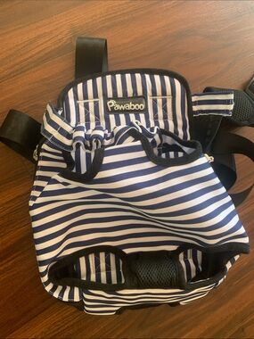 Pawaboo Navy & White Striped Dog Carrier